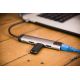 3. Verbatim 49141 USB 3.2 Gen 1 (3.1 Gen 1) Typ-C Dockingstation, Schwarz, Silber