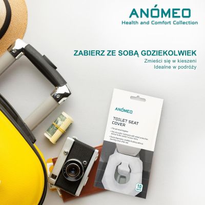 4. HYGIENISCHE TOILETTENSITZAUFLAGEN 38 X 46 CM (10 STÜCK) ANOMEO