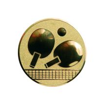 Goldfarbener Aluminiumeinsatz – Tischtennis