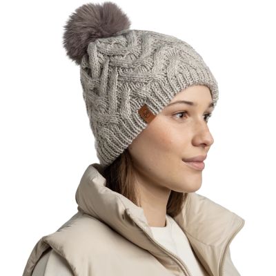 2. Buff Knitted Fleece Caryn Beanie 13674301410 Grau One size