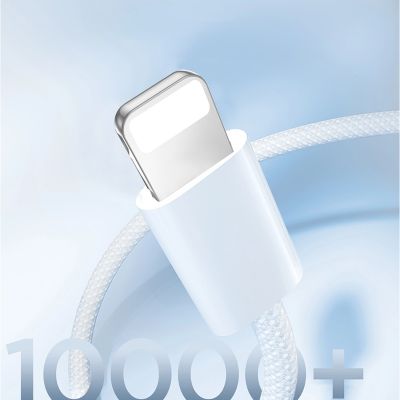5. Joyroom S-A45 Ben Series 30W Kabel (USB-C - Lightning), geflochten 1m - Weiß