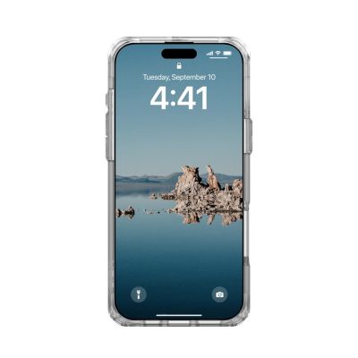 2. UAG Urban Armor Gear Plyo MagSafe Hülle für Apple iPhone 16 Pro Max, Eis (Transparent)/Silber