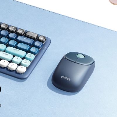 2. Ugreen MU102 FUN+ Bluetooth-/2,4-GHz-Funkmaus – Schwarz