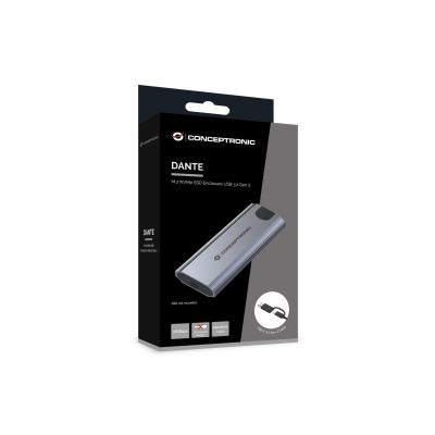 7. Conceptronic DANTE05G Festplattengehäuse SSD-Gehäuse Grau M.2