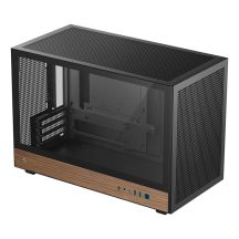DeepCool CH260 WOOD Micro Tower Schwarz, Holz