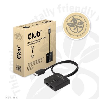 10. CLUB3D CSV-1384 KVM-Switch Schwarz