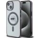Karl Lagerfeld KLHMP15SHKHNOTK iPhone 15 6,1" transparentes Hardcase IML Karl`s Head MagSafe
