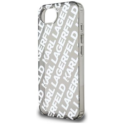 5. Karl Lagerfeld IML Repeat Logo Hülle für iPhone 16e - Silber