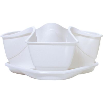 6. VERICAL GARDEN CASCADE KRÄUTERTOPF - WEISS