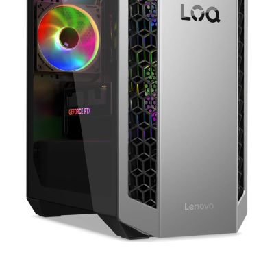 11. Lenovo LOQ Tower 26ADR10 Ryzen 7 8745HX 32 GB DDR5 5200 SSD 1 TB GeForce RTX 5060 8 GB Win11 Luna Gray / Eclipse Black