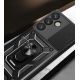 7. Hybrid Armor Camshield-Hülle mit Kameraabdeckung und Metallring für Samsung Galaxy S25+ – Schwarz