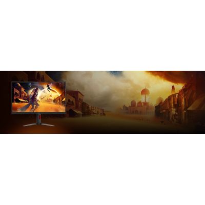 5. AOC G4 CQ27G4Z2P Gaming-Monitor 68,6 cm (27") 2560 x 1440 px Quad HD LCD Schwarz, Rot