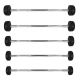 Gummierte Festhantel/Stange HMS 40 kg GSG-40 