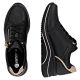 5. Schwarze Damen-Keilsneaker aus Leder von Remonte Rieker (Modell D0T03-03)
