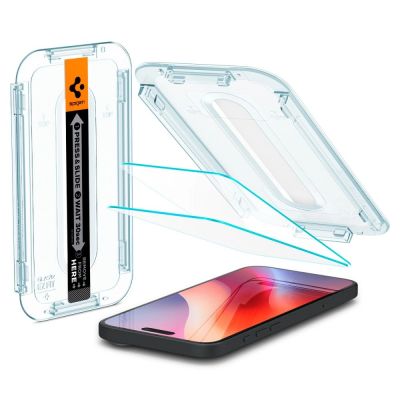 2. Spigen Glas.tR EZ Fit gehärtetes Glas für iPhone 15 / 16 - 2 Stk.