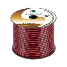 Lautsprecherkabel 0,5 mm, schwarz und rot