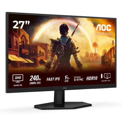 19. Monitor AOC Certified Q27G42ZE 27" IPS QHD 16:9 260 Hz 1 ms 2560 x 1440 Pixel 300 cd/m² Anzahl HDMI-Anschlüsse: 1 Schwarz