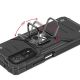 5. Wozinsky Ring Armor Tough Hybrid Case Cover + Magnethalterung Mi Poco M4 Pro 5G / Redmi Note 11 5G (China) / Redmi Note 11T 5G / Redmi Note 11S 5G Schwarz