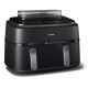 9. Philips Fritteuse der Serie 5000 NA551/00, Doppelfritteuse, 9 l, autonom, 2750 W, Heißluftfritteuse, Schwarz/Silber