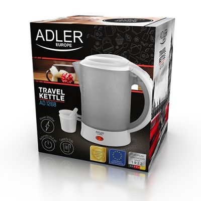 11. Adler AD 1268 Wasserkocher (600 W, 0,6 l; weiß)