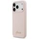 2. Guess Silicone Script Metal Logo MagSafe Case für iPhone 17 Pro - Pink