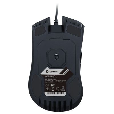 5. Gigabyte AORUS M5, Gaming-Maus, USB, optisch, bis zu 16000 DPI