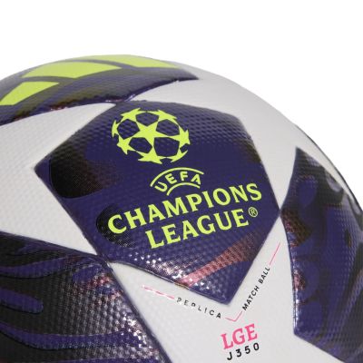 3. adidas UCL 25/26 Final League J350 Lila-Weißer Fußball JX9098