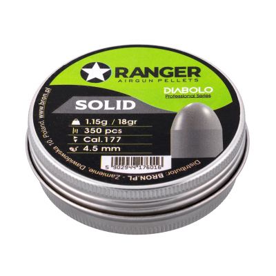 3. Schrot 4,5 mm RANGER Diabolo Professional Solid halbrund 350 Stk. 1,15 g
