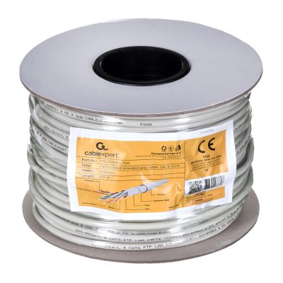 GEMBIRD FPC-6004-L/100 Netzwerkkabel (F/FTP; 100 m; Kat. 6; grau)