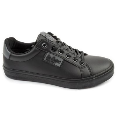 Lee Cooper Herren-Sportschuhe, modische Sneaker in Schwarz, bequem