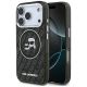 Karl Lagerfeld IML Glitter Karl&Choupette Heads Logo MagSafe Case für iPhone 17 Pro - Schwarz