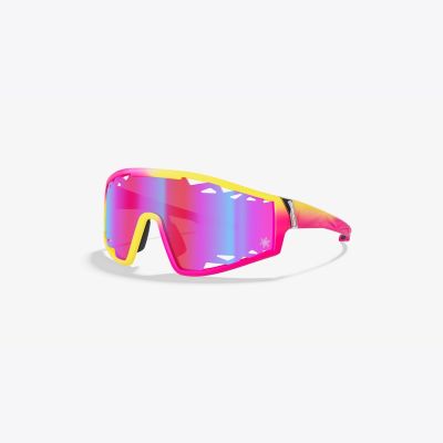 SUPACAZ GALACTIC Brille gelb-rosa, Pink Sunset
