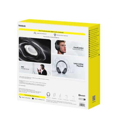 5. Baseus Bass BH1 Lite Kabellose On-Ear-Kopfhörer mit Bluetooth 6.0 - Schwarz