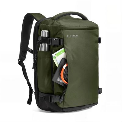 3. Tech-Protect Defender S70 RYANAIR & WIZZAIR 24L Laptop-Rucksack – Dunkelgrün
