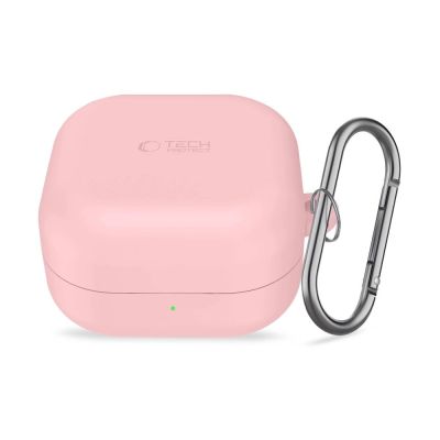 2. Tech-Protect Silikon-Schutzhülle mit Haken für Samsung Galaxy Buds 4 / 4 Pro – Pink