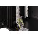 19. Digitus Unique 19" 9U Rackmount-Netzwerkschrank, 600 x 450 mm, Glastür, schwarz, ungeteilt, montiert, 100 kg
