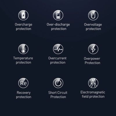 22. Baseus Adaman Metal Power Bank mit Schnellladung 10000 mAh 22,5 W (Overseas Edition 2021) Schwarz