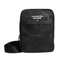 Aeronautica Militare Fly Camo Schwarze Herren-Schultertasche - AM-361