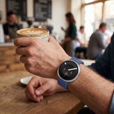 5. Tech-Protect Silikon-Evo-Armband für Samsung Galaxy Watch 40/44/46 mm – Marineblau