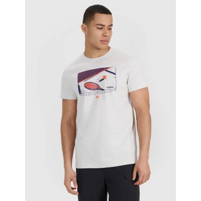 Herren-T-Shirt mit Aufdruck, regulär, Größe 4F 4FRSS25TTSHM2980-27M