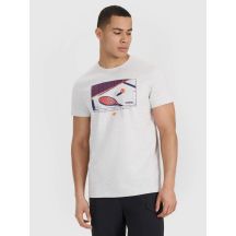 Herren-T-Shirt mit Aufdruck, regulär, Größe 4F 4FRSS25TTSHM2980-27M