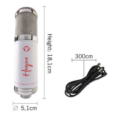 7. Monkey Banana Hapa White Tischmikrofon