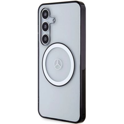 2. Mercedes gedrucktes Logo MagSafe-Hülle für Samsung Galaxy S24 – transparent
