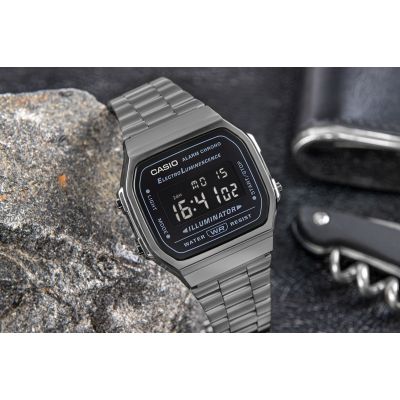 5. CASIO Vintage A168WEGG-1BEF Uhr + Box