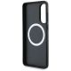 7. BMW Leather Oversized Stripes MagSafe Hülle für Samsung Galaxy S25 Edge - Schwarz