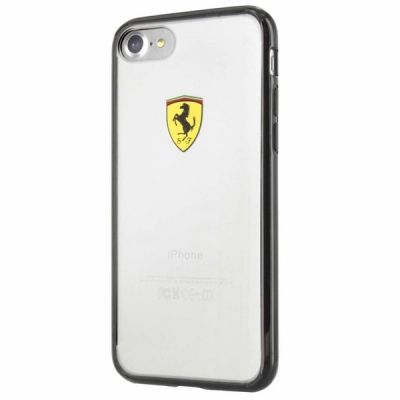 Ferrari Hardcase FEHCP7BK iPhone 7/8/SE 2020 / SE 2022 schwarz/transparent Racing Shield