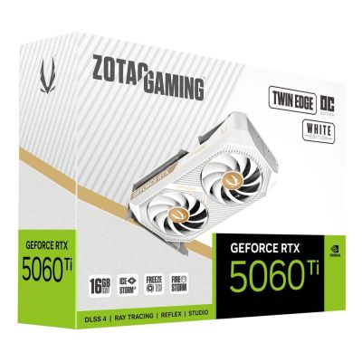 7. ZOTAC GAMING GeForce RTX 5060 Ti Twin Edge OC Weiße Grafikkarte