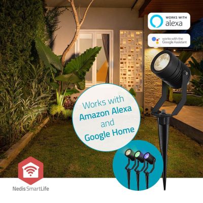 Nedis ZBLOS10RGBW3 Smartlife RGB Zigbee 3.0 3W 3er-Pack Außenleuchte