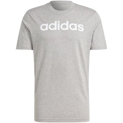 13. adidas Essentials Single Jersey Linear Logo-T-Shirt mit Stickerei M IC9277