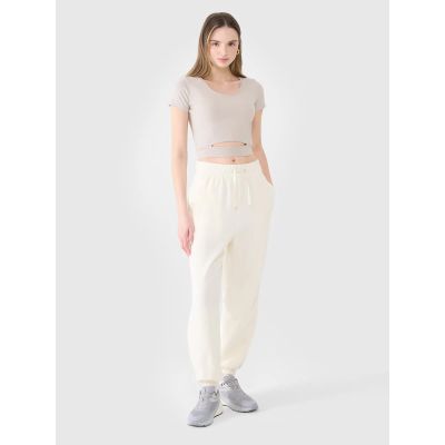 2. Damen Crop Top schlichtes T-Shirt 4F 4FRSS25TTSHF2695-83S